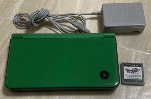  nintendo Nintendo DSi LL зеленый Nintendo кассета зарядка код есть Dragon Quest IX электризация работа подтверждено 0002d