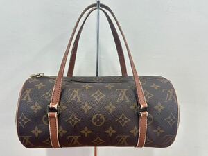 LOUIS VUITTON モノグラム パピヨン26 筒型 パピヨン ハンドバッグ TH0832 LV ミニボストン ブラウン 00001F