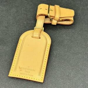 #7317　ルイ・ヴィトン LOUIS VUITTON ネームタグ ポワニエ ヌメ革 セット 全長 約14cm 幅 約5.3cm 美品