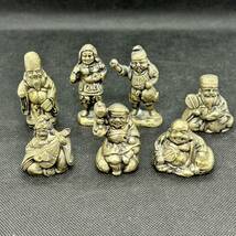 #8551C　七福神　金属製 和風置物 魔除け 厄除け 開運 工芸品 置物 恵比寿 弁財天 大黒天 布袋 毘沙門天 縁起物 インテリア_画像1