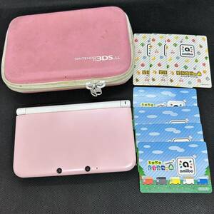 #9384 NINTENDO 3DSLL pink × white body nintendo Nintendo 3DSLL junk 