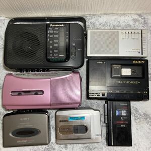 ラジカセ ラジオ 7個まとめ売り SONY Panasonic NATIONAL 動作未確認 現状品 ジャンク品 ウォークマン ソニー パナソニック カセットコーダ