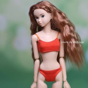  doll clothes msdr-24-182 orange bla& shorts set (momoko/ Jenny etc. 1/6 doll for )