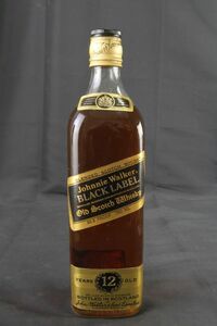 未開栓古酒 Johnnie Walker BLACK LABEL 12years ジョニーウォーカー 黒ラベル 12年 750ml