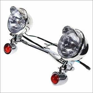  all-purpose head light foglamp american bike dragster 400 Shadow VTX etc. sama . waterproof stay attaching related product set ( plating )