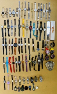 【サ-5-32】80 メンズ/レディース 腕時計 大量まとめ ブランド品あり ウォッチ クオーツ 動作未確認 ジャンク品