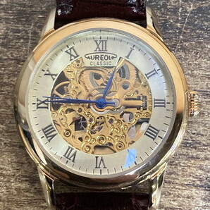 【に-4-46】60 AUREOLE CLASSIC AUTOMATIC オレオール 自動巻き 腕時計 メンズ クォーツ ウォッチ ジャンクの画像3