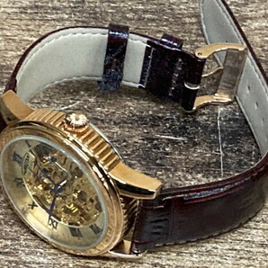 【に-4-46】60 AUREOLE CLASSIC AUTOMATIC オレオール 自動巻き 腕時計 メンズ クォーツ ウォッチ ジャンクの画像10