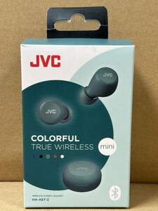 【た-5-120】60 未使用 JVC ワイヤレスイヤホン Bluetooth COLORFUL TRUE WIRELESS HA-A5T-Z グリーン