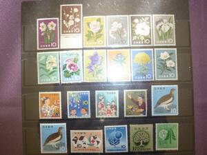  unused 1961 year 10 jpy flower series ( narcissus ) other 22 sheets 