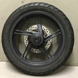 t0-7 ホンダ PCX125 JF28 フロントホイール　タイヤ　セット　純正部品 動作確認済み