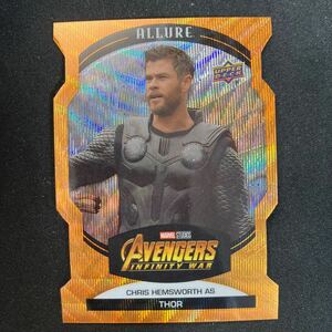 2022 Upper Deck Marvel Allure Avengers Chris Hemsworth Thor 75 Orange Slice