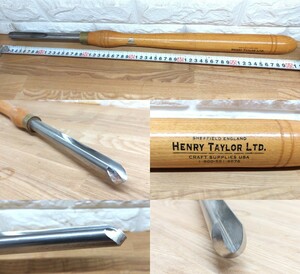 3/4inch 19mm ボウルガウジ　木工旋盤　ウッドターニング　HENRY TAYLOR