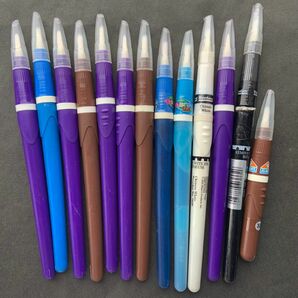13本セット　筆ペン　毛筆セット 13本 - 各色アソート 筆記用具 筆