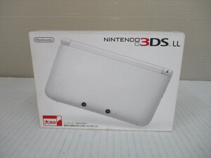 G3103 送料無料！ 動作品 ニンテンドー3DS LL ホワイト 中古/キズ汚れ有り/箱傷み有