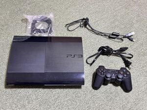 ★PS3★ プレイステーション3 CECH-4000C チャコールブラック 動作品 本体 コントローラー 箱 付属 Playstation3 SONY 500GB