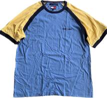 90s tommy jeans トミージーンズ　ラグラン　切り替え　tシャツ_画像1