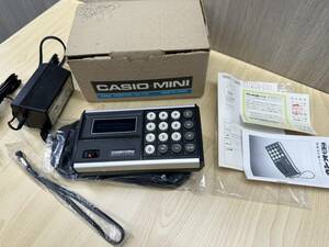  rare beautiful goods CASIO mini CM-601 electron count machine Casio Mini Showa Retro count machine Casio retro electronic operation verification ending case attaching 