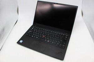 【JUNK】 1円スタート Lenovo ThinkPad X1 Carbon 6th Gen クリック押しっぱなしになる ACアダプター ストレージ欠品 【tkj-02472】