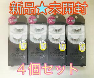 【新品★未開封】 DECORATIVE EYELASH 立体つけま 016×4個