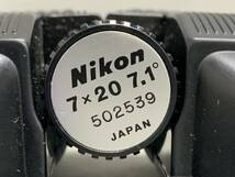 5＃D/4459　Nikon　ニコン 双眼鏡 7x20 7.1° ケース付　現状/未確認　60サイズ_画像8
