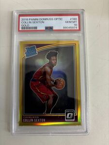 NBA　PSA10 2018-19 DONRUSS OPTIC Base Gold /10 RC COLLIN SEXTON CAVS