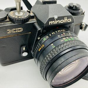 11e44 必見 ! MINOLTA ミノルタ フィルムカメラ ボディ XD / レンズ MD ROKKOR 50mm 1:1.4 中古品 現状品 動作未確認のためジャンク扱い !の画像2