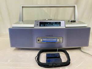 2m5 必見! KENWOOD MDX-K301 MD PERSONAL STEREO SYSTEM MD CD ラジオ 通電のみ確認済み6動作未確認為ジャンク品扱い