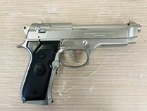 5e20 必見! 東京マルイ 電動ブローバック 10才以上用 M92F ミリタリー シルバーモデル 中古品 現状品_画像5