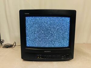 5e55 必見! ブラウン管テレビ SONY ソニー KV-14GP3 Trinitron カラーテレビ アンティーク 通電のみ確認済み 動作未確認為ジャンク品扱い