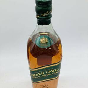 3is5 必見! Johnnie Walker ジョニーウォーカー GREEN LABEL グリーンラベル ウイスキー 1000ml 43% 箱付き 古酒 未開栓 現状品 !の画像3