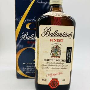 is6 必見 古酒 未開栓 現状品 Ballantine's FINEST BLENDED SCOTCH WHISKY 43度 750ml バランタイン ファイネスト スコッチ ウイスキーの画像1