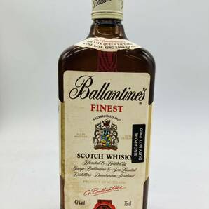is6 必見 古酒 未開栓 現状品 Ballantine's FINEST BLENDED SCOTCH WHISKY 43度 750ml バランタイン ファイネスト スコッチ ウイスキーの画像2