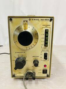 3e14 必見! TRIO トリオ AG-203 OSCILLATOR オシレーター 低周波発振器　通電のみ確認済み 動作未確認為ジャンク品扱い