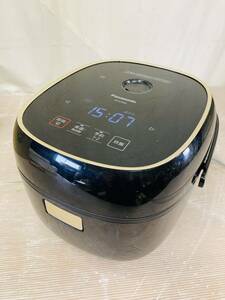 5h29 必見! Panasonic IHジャー炊飯器 3合炊き 家庭用 ブラック 家電 SR-KT060 中古品 現状品 