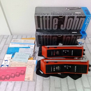 【動作確認済み】★SONY Little John ICB-600　ソニー リトルジョン　ICトランシーバー★レトロ★アンティーク★ビンテージ