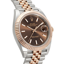 ロレックス ROLEX デイトジャスト 41 126331 チョコレート文字盤 新品 腕時計 メンズ_画像2