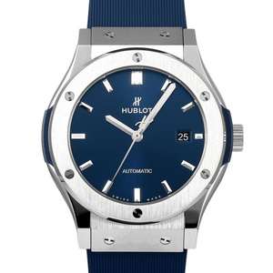 ウブロ HUBLOT クラシックフュージョン チタニウム ブルー 542.NX.7170.RX ブルー文字盤 新品 腕時計 メンズ