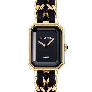  Chanel CHANEL Premiere original edition S size H6951 black face new goods wristwatch lady's 