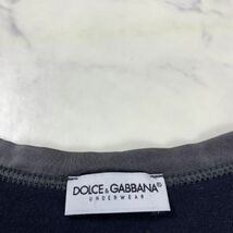 A3041 ドルチェ&ガッバーナ 半袖Tシャツ 綿 D&G DOLCE&GABBANA コットン ネイビー ヘンリーネック 紺 XS_画像6