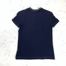 A3041 ドルチェ&ガッバーナ 半袖Tシャツ 綿 D&G DOLCE&GABBANA コットン ネイビー ヘンリーネック 紺 XS_画像9