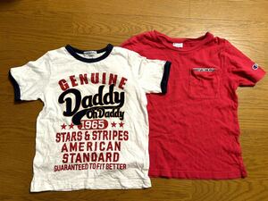 ☆男の子半袖Tシャツセット2枚☆Daddy oh Daddy、Champion 激安！　送料無料★