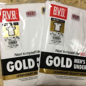 BVD V首半袖Tシャツ GOLD Ｌサイズ