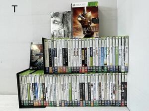 T ジャンク！1円〜 XBOX360 ゲームソフト 計72本 約11kg まとめ 大量 未確認/モンハン/バイオハザード/ファイナルファンタジー/ナルト/