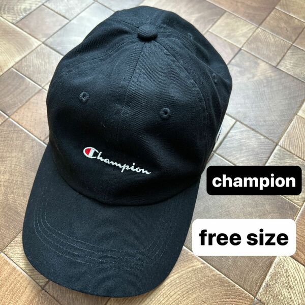 champion キャップ 帽子 ブラック　