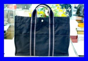 ○ использовал Hermes Hermes Pourttu MM Tote Bag Black B0320