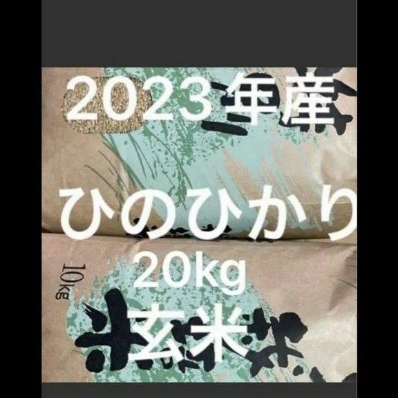 2023年産ヒノヒカリ玄米20kg 