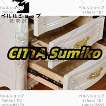 特売！品質保証★高級サイドテーブル★ロココ調 姫系 ヨーロッパスタイル お姫様家具 ホワイト 収納 キャビネット 猫脚 幅56.5cm_画像4