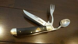 *HOBO horn bo- knife / elk ridge / bush craft / camp / cutlery yu ton sill 