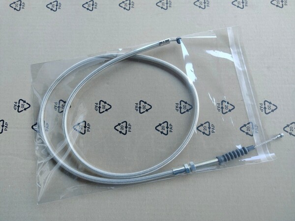 送料込みHONDA CB400N CB400Tホーク CB250T CB250N ホーク クラッチ ワイヤー ケーブル メツシュ 10cmロング長さ